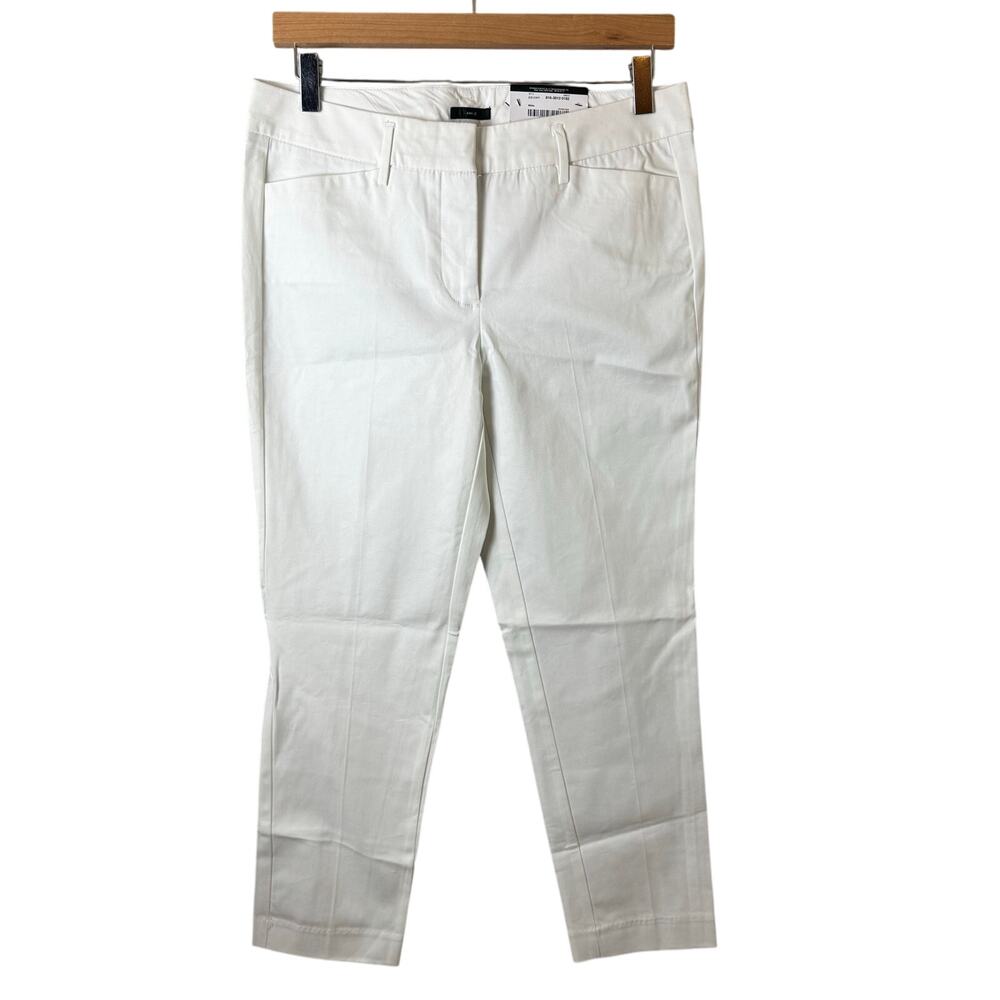 Worthington White Trouser Pants Womens 4 Ankle Business Casual Office Career New